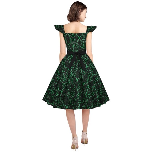 EUC Chicstar Ruffle Sleeve Flare Dress - Picture 4 of 12